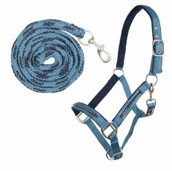 HKM CABEZADA SET CON MOSQUET CRYSTAL ACOLCHADO
