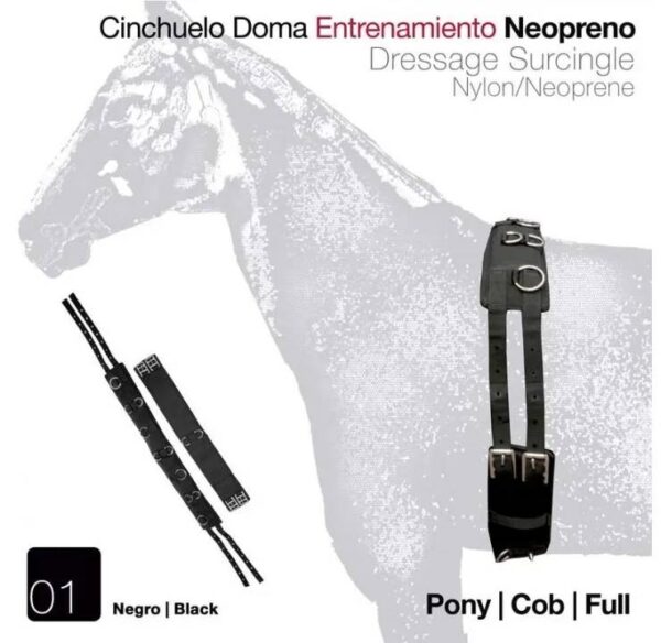 CINCHUELO DOMA ENTRENAMIENTO NEOPRENO 8310 FULL NEGRO