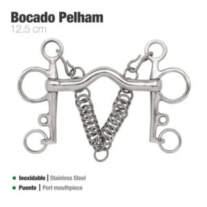 BOCADO PELHAM PUENTE INOX ECONÓMICO L14-16A 13.5CM