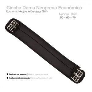 CINCHA DOMA NEOPRENO ECO NEGRA 60CM