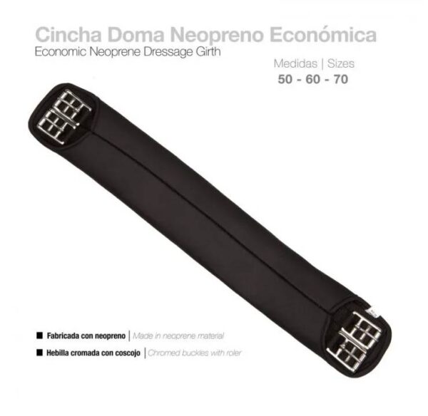 CINCHA DOMA NEOPRENO ECO NEGRA 60CM