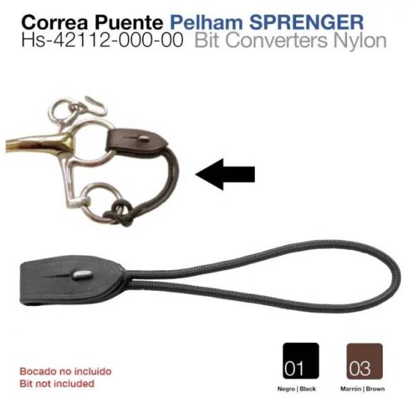 CORREA PUENTE PELHAM SPRENGER HS-42112 NEGRO