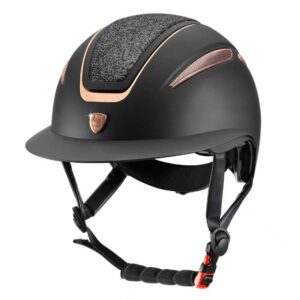 CASCO HÍPICO TATTINI ARIETE - NEGRO/ROSA