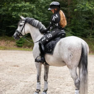 SILHOUETTE RIDING BREECHES ANTHRACITE - JET SET LOGO