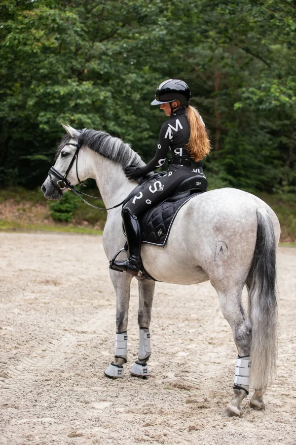 SILHOUETTE RIDING BREECHES ANTHRACITE - JET SET LOGO - Imagen 2