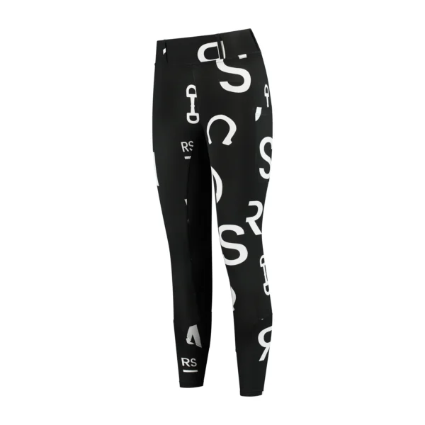 SILHOUETTE RIDING BREECHES ANTHRACITE - JET SET LOGO