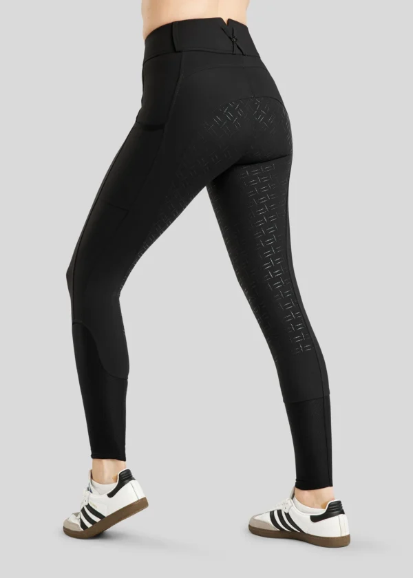 MOSTAR SUMMER BREECHES W. FOIL LOGO STRIPE AND MESH - BLACK