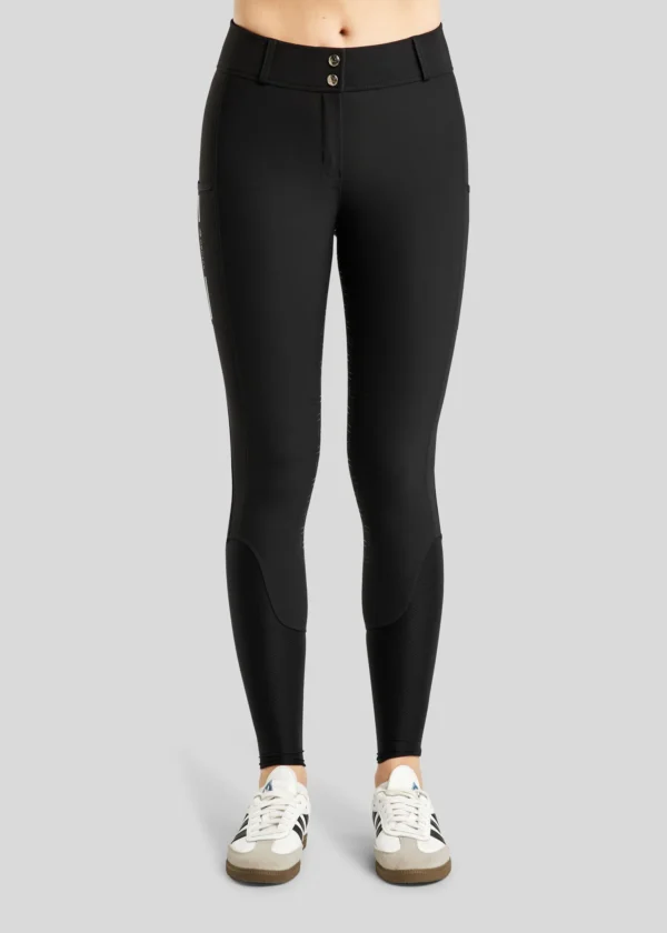 MOSTAR SUMMER BREECHES W. FOIL LOGO STRIPE AND MESH - BLACK - Imagen 4
