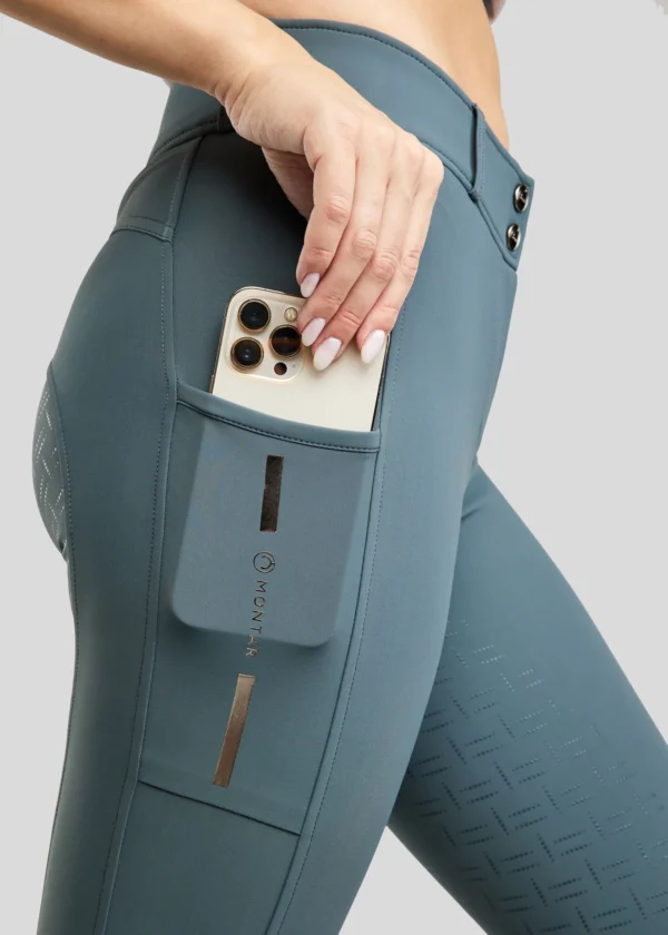 MOSTAR SUMMER BREECHES W. FOIL LOGO STRIPE AND MESH - DARK SLATE - Imagen 3