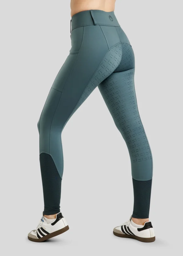 MOSTAR TIGHTS W. MESH AND FOIL LOGO STRIPE - DARK SLATE