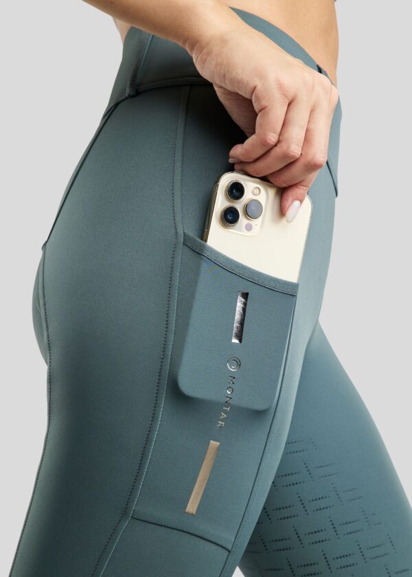 MOSTAR TIGHTS W. MESH AND FOIL LOGO STRIPE - DARK SLATE - Imagen 3
