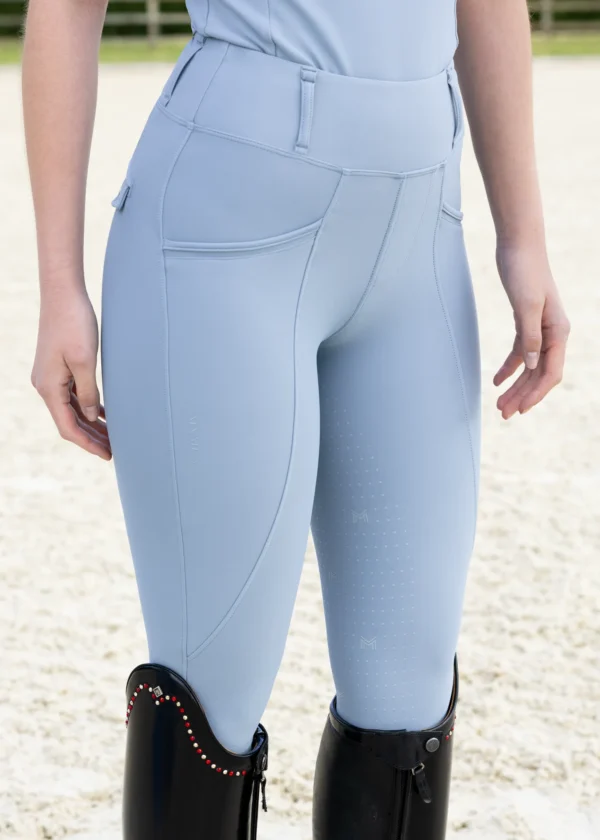 PRO RIDING LEGGINGS FULL GRIP - AQUA - Imagen 4