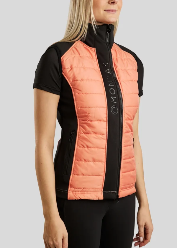 MOMARTHA CONTRAST HYBRID BODYWARMER - WATERMELON