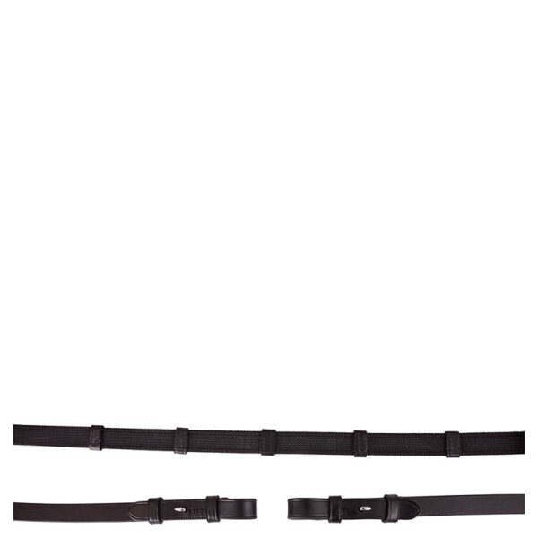 BR WEB GRIPREIN LINEN NON-SKID 19MM BLIND CLOSURE BLACK/SILVER