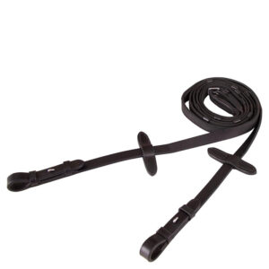 BR WEB GRIPREIN LINEN NON-SKID 19MM BLIND CLOSURE BLACK/SILVER