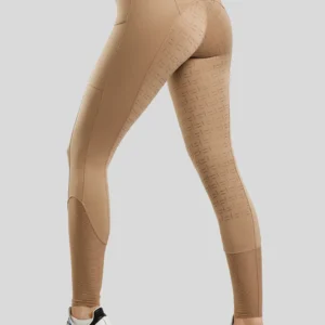 MOSTAR TIGHTS W. MESH AND FOIL LOGO - STRIPE LATTE