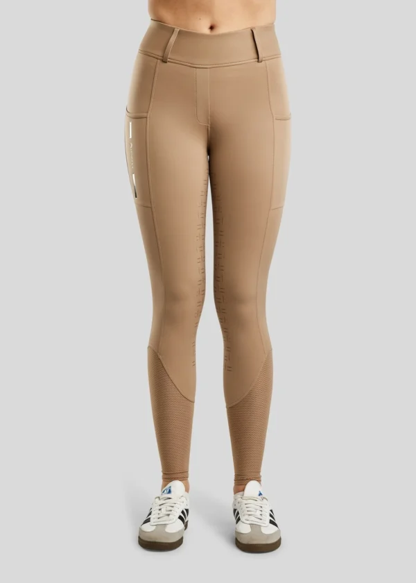 MOSTAR TIGHTS W. MESH AND FOIL LOGO - STRIPE LATTE - Imagen 4