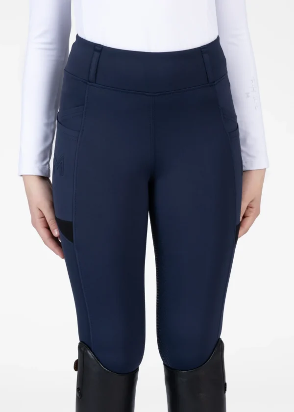 YR TECH RIDING LEGGINGS FULL GRIP - NAVY - Imagen 4