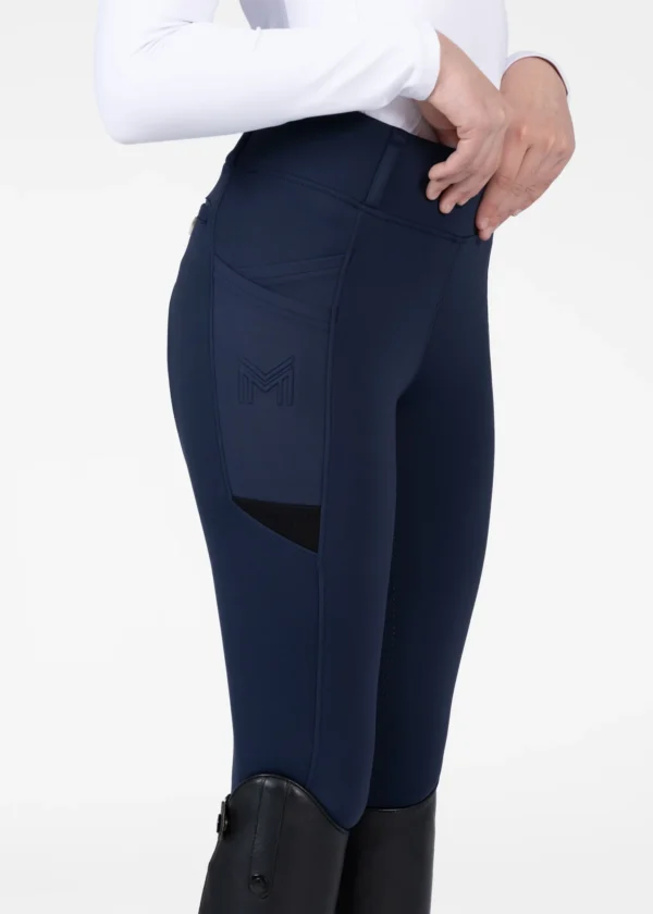 YR TECH RIDING LEGGINGS FULL GRIP - NAVY - Imagen 3