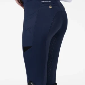 YR TECH RIDING LEGGINGS FULL GRIP - NAVY