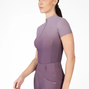 OMBRE SHORT SLEEVE BASE LAYER - PLUM/ORCHID