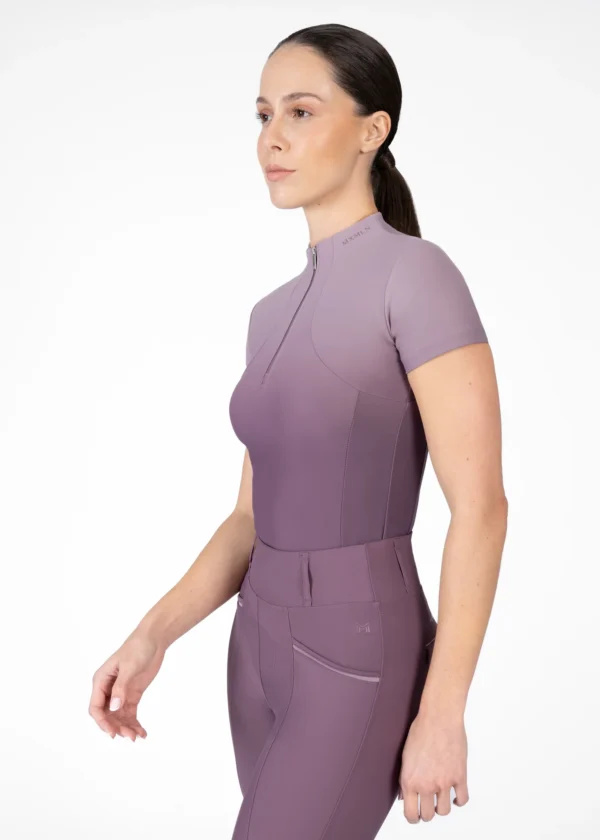 OMBRE SHORT SLEEVE BASE LAYER - PLUM/ORCHID - Imagen 2