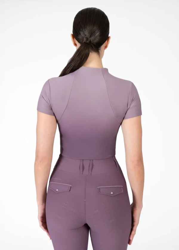 OMBRE SHORT SLEEVE BASE LAYER - PLUM/ORCHID - Imagen 3