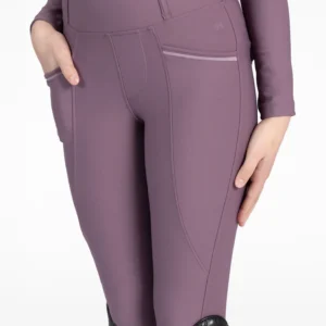 YR PRO RIDING LEGGINGS FULL GRIP - PLUM