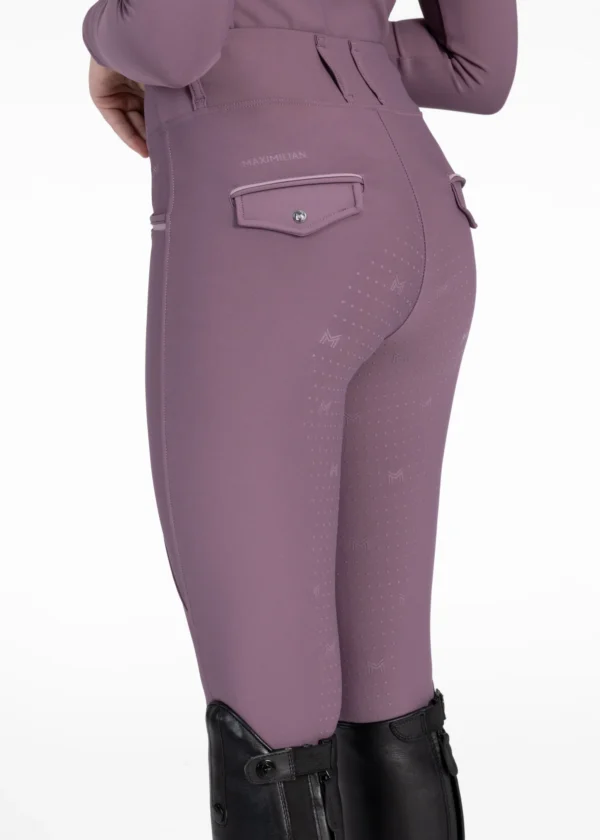 YR PRO RIDING LEGGINGS FULL GRIP - PLUM - Imagen 4