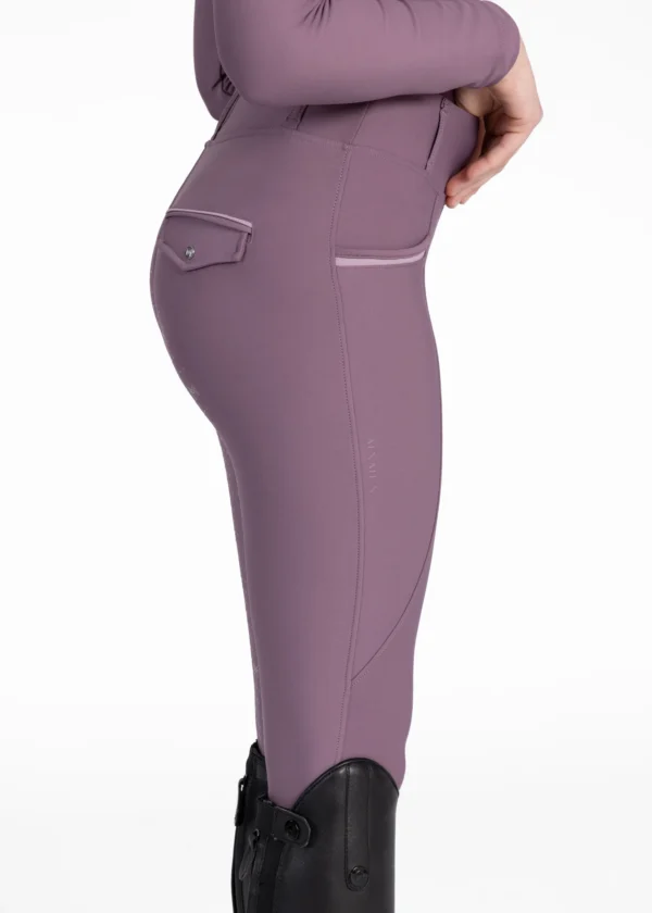YR PRO RIDING LEGGINGS FULL GRIP - PLUM - Imagen 3