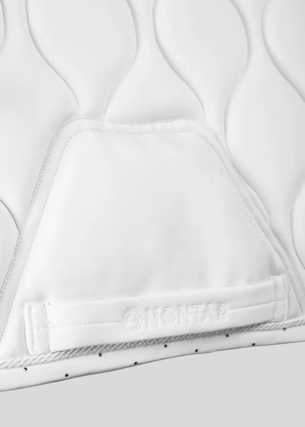 FLOW CRYSTAL DRESSAGE SADDLEPAD - WHITE - Imagen 2
