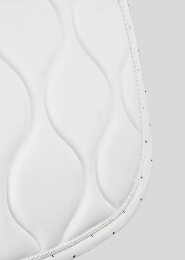 FLOW CRYSTAL DRESSAGE SADDLEPAD - WHITE - Imagen 3