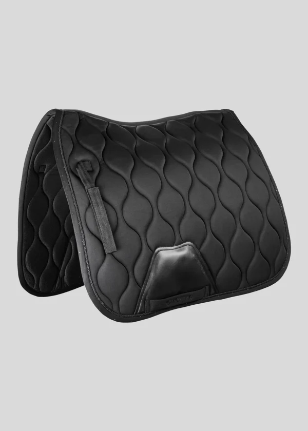 FLOW CRYSTAL DRESSAGE SADDLEPAD - BLACK