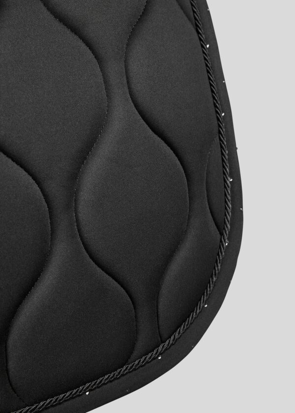 FLOW CRYSTAL DRESSAGE SADDLEPAD - BLACK - Imagen 4