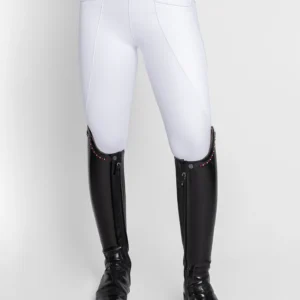 PRO RIDING LEGGINGS FULL GRIP - WHITE