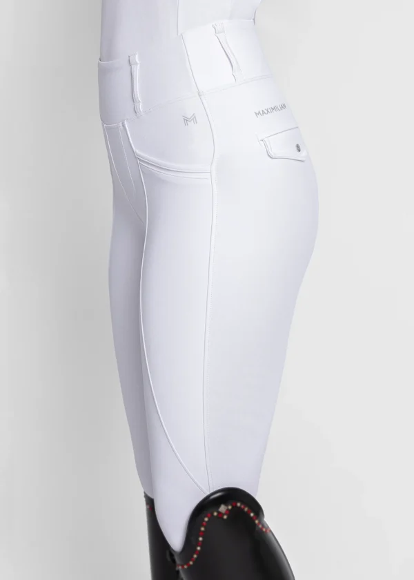PRO RIDING LEGGINGS FULL GRIP - WHITE - Imagen 2