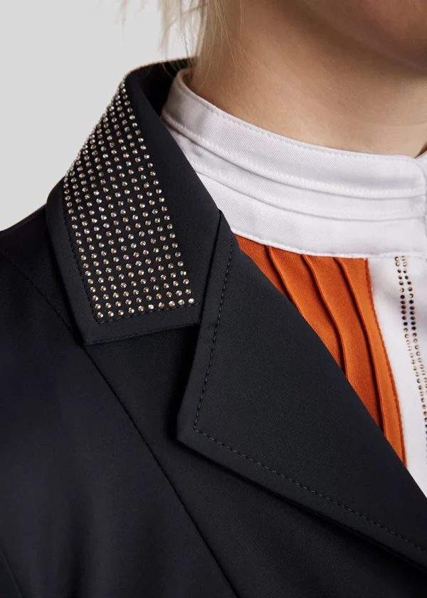 MOKATELY COMPETITION JACKET WITH PINTUCKS BLACK - Imagen 3