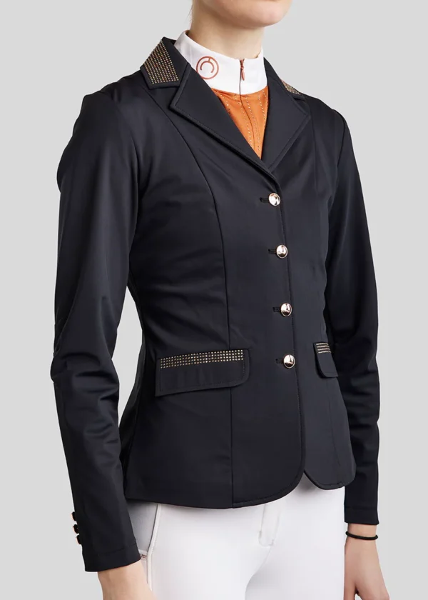 MOKATRINA COMPETITION JACKET WITH ROSEGOLD DECO BLACK