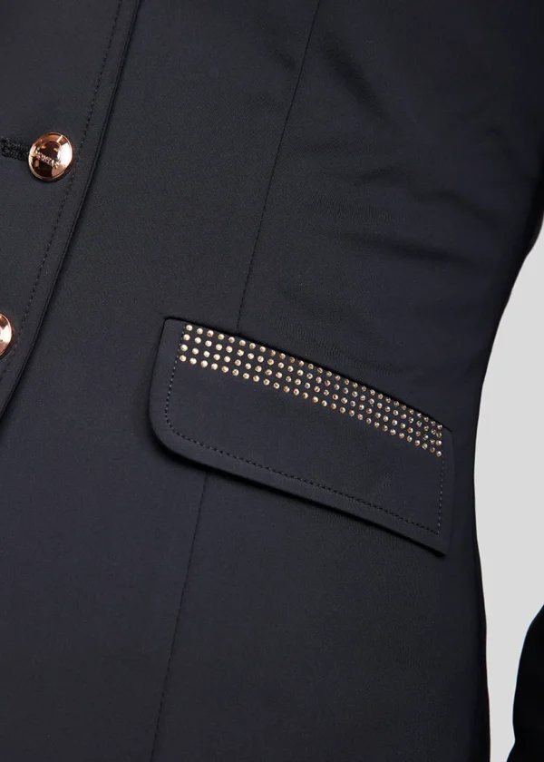MOKATRINA COMPETITION JACKET WITH ROSEGOLD DECO BLACK - Imagen 3