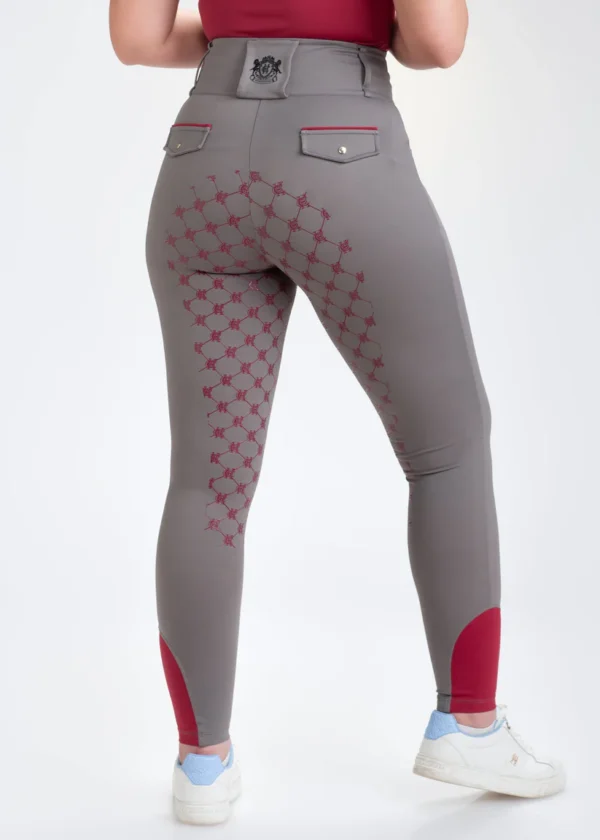 BREEGGING GREY-BURGUNDY