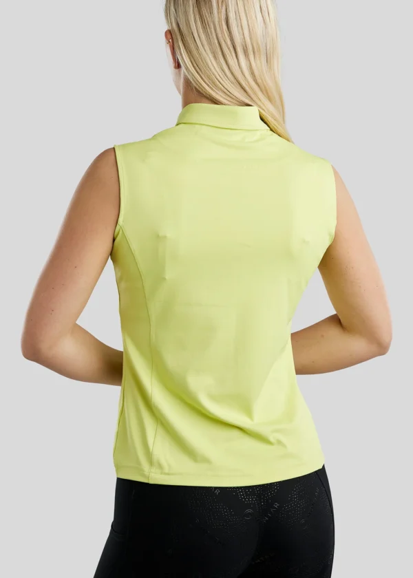 FIONA SLEEVELESS POLO - CREAMY LIME - Imagen 3