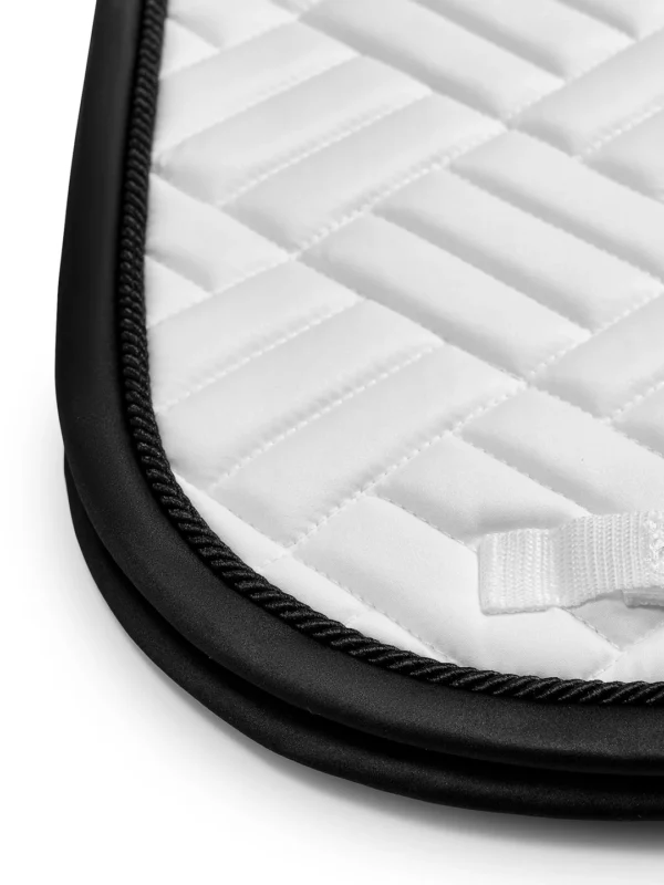DRESSAGE SADDLE PAD MODERN WHITE BLACK EDITION FULL - EQUESTRIAN STOCKHOLM - Imagen 3