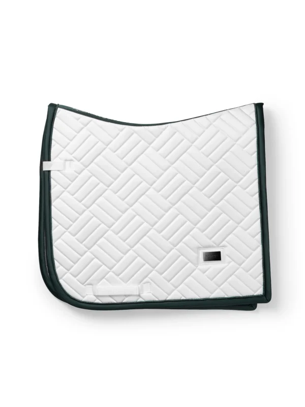 DRESSAGE SADDLE PAD MODERN WHITE DRAMATIC MONDAY FULL - EQUESTRIAN STOCKHOLM