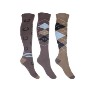 CALCETINES CARDIFF SET - MARRON/BEIGE (3 PARES)