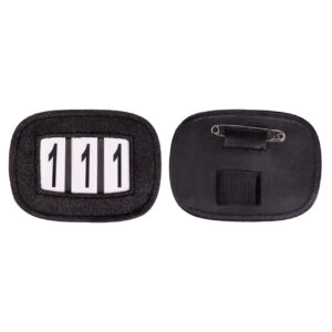 NUMBER HOLDER SHINE BLACK