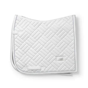DRESSAGE SADDLE PAD MODERN WHITE PERFECTION FULL