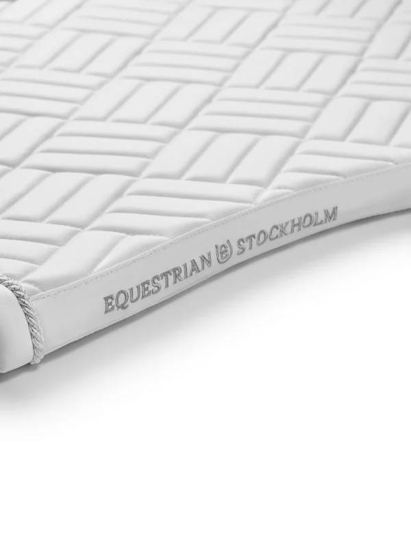 DRESSAGE SADDLE PAD MODERN WHITE PERFECTION FULL - Imagen 3