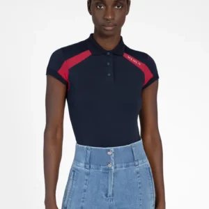 AVEEN POLO SHIRT NAVY/RED