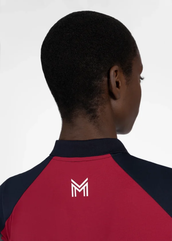 AVEEN POLO SHIRT NAVY/RED - Imagen 4