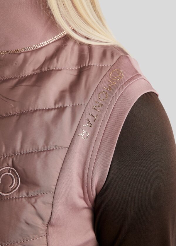 MOMARI HYBRID BODYWARMER WITH ROSEGOLD CRYSTALS - Imagen 10